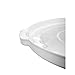 Rubbermaid Commercial Products BRUTE Heavy-Duty Round Trash/Garbage Lid, 20-Gallon, White, Outdoor Waste Container for Home/Garage/Mall/Office/Stadium/Bathroom