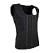 Goldenstarsport Workout Sweat Vest for Men Waist Trainer Vest for Enhanced Neoprene Sauna Vest for Men Effect - Unique Double Zipper System XL
