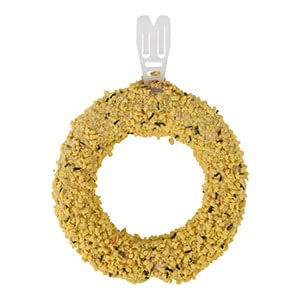 Millet and Egg Bird Treat Rings (3 x 70g Packets) - suitable for budgies, cockatiels, parakeets etc