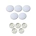 Strongest Wall Door Handle Stopper Set. 5 Pieces of White Silicone Door Knob, and 5 Clear Round Wall Shield Cushion. Wall Protector for Door Handle. Guard Door Bumper Wall Protector Rubber. 10 Pieces