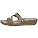 crocs Women's Patricia Mini Wedge, Khaki/Pearl, 8 M US
