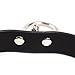 Adjustable Punk Style Black Leather Choker Necklaces for Women and Men (Black-1)