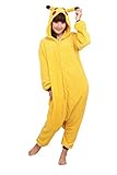 SaiDeng Warm Anime Costume Sleepsuit Adult Cosplay Onesies Pajamas Size L Pikachu