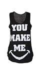 Womens You Make Me Smile Vest Top (M8)