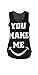 Womens You Make Me Smile Vest Top (M8)