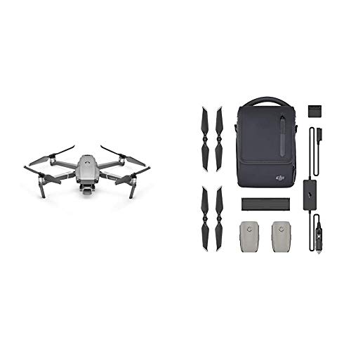 DJI Mavic 2 Pro Drohne Quadrocopter mit Hasselblad Kamera HDR Video Variable Blendenöffnung 20MP 1" CMOS Sensor & Fly More Kit | Mit 2 intelligenten Flugakkus, 1 Mehrfachladegerät,
