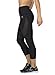 RBX Active womens High Waisted Ventilated Mesh Capri Leggings,Black,Medium
