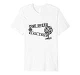 Single speed fixed gear bike t-shirt