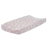 Lambs & Ivy Baby Love Changing Pad Cover - Pink/White Hearts