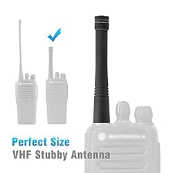 2 Pcs VHF Stubby Antenna 146-174 MHz HAD9742A for