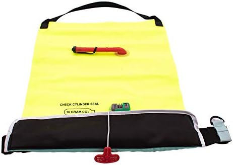 Inflatable CO2 authorized belt, inflated, priced at $69.99.