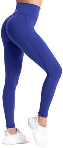 Women's Yoga Pants Comfy Brushed 7/8 Length High Waisted Workout Leggings Sport Tights with Inner Pocket