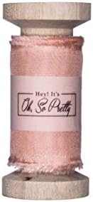 HeyItsOhSoPretty Silk Ribbon (Rose Gold, 1.5 x 3 Yards)