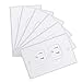 Clanocy Universal Electric Outlet Cover,Self-Closing Wall Plate Socket Plus Cover Best Child Proof Kits House Protection Kits for Child Safety-6 Pack