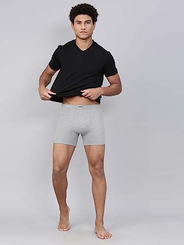 Levi's Men's Cotton Style #010 Comfort Regular Fit solid Boxer (Pack of 2) (#010-BOXER BRIEF-LT DK GMEL-P2_Light, Dark Grey Melange_L) 4