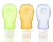 COMFY TRAVEL Silicone Bottles, Leak Proof, Squeezable, Easy to Clean Travel Tubes, 3 oz, Set of 3