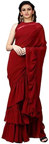 Dubai Creation Saree Half&Half;Lehnga Saree;Ready Pleated Saree