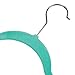 Velvet Hangers with Accessory Bar - For Shirts, Dresses, and Delicate Clothing - Non-Slip Velvety Smooth Texture - Slim Space Saving Design- sea foam green- 50 Pack - 17.5 x 0.2 x 9.5 Inches
