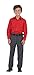 Gioberti Boys Long Sleeve Solid Dress Shirt, Red, 2T