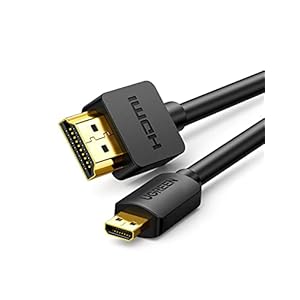 UGREEN Micro HDMI Kabel naar HDMI met Ethernet, Ultra HD 4K, 3D en ARC, HDMI D naar HDMI A Kabel Ondersteund voor…