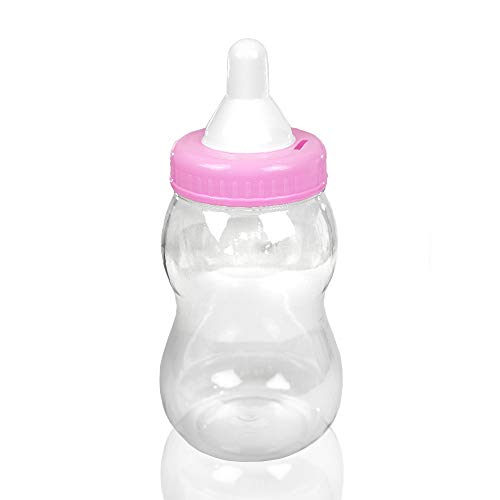 13" Jumbo Fillable Baby Shower Bank Plastic Decoration Centerpiece ... (Pink, 13")