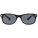 Gamma Ray Polarized UV400 Sunglasses Large - Gray Lens on Black Frame
