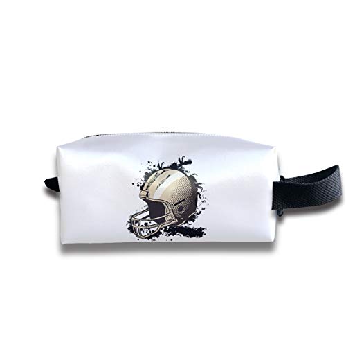 Clash Durable Zipper Wallet Makeup Handbag With Wrist Band Rugby Helmet Toiletry Bag