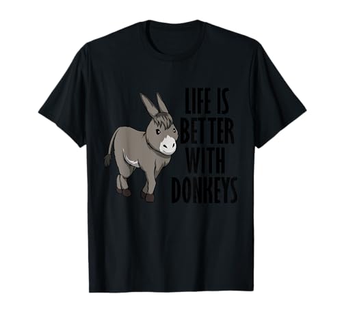 Life With Donkeys Quote Baby Donkey T-Shirt