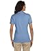 Jerzees Women's 4 Pearl Buttons Collar Polo Shirt, L, Light Blue