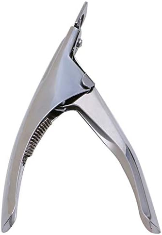 4 Colors Optional Acrylic Nail Clippers Cutter False Nail Tips Cutting Tool Manicure Beauty Tools (130x70mm, silver)