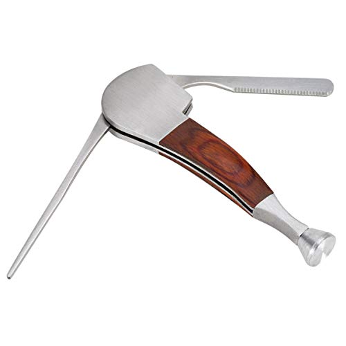 Scotte 3 in 1 Stainless Steel and Rosewood Tobacco/smoking Pipe Scraper Nozzle Cleaner Tamper Tool Set - Thumbnail 4