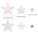 Tatuo 60 g Metallic Foil Star Confetti Sequin for Wedding Bachelorette Bridal Shower Party Decoration (Rose Gold and Silver)