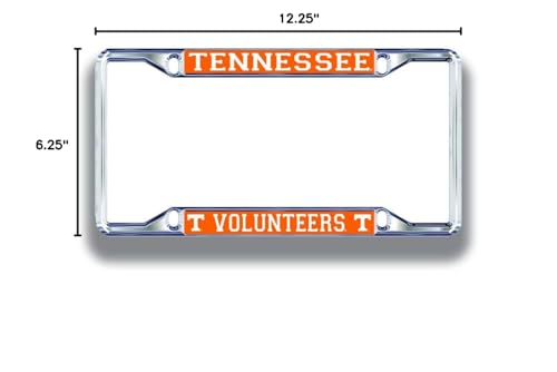 Tennessee Volunteers License Plate Frame Silver