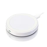 Qi Wireless Charger, GMYLE Mini Qi Charging Pad for Smartphones and Tablets - White