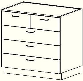 Case Systems - B4240362448 - 5 DRAWER CAB 362448 (Each)