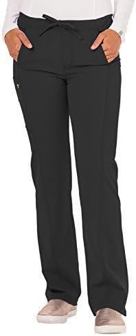Careisma Women's Drawstring Scrub Pant, Black, Medium