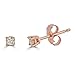 14K White, Rose, Yellow Gold 0.10, 0.15, 0.20 Carat Total Weight Round Diamond Stud Earrings for Women (IGL Certified)