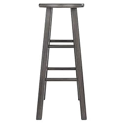 Winsome Ivy Bar Stool, 29", Rustic Gray Finish
