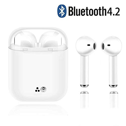 Bluetooth Headphones,Wireless Earbuds Stereo Earphone Cordless Sport Headsets Compatible with Apple iOS X 7 Plus 8 6 6S Plus and Samsung S7 S8 S8 Plus (White33)