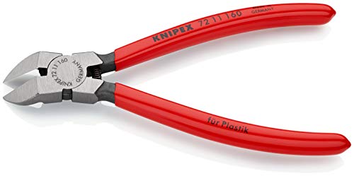 Knipex Seitenschneider für Kunststoff mit Kunststoff überzogen 160 mm 72 11 160 – Bild 3