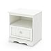 South Shore Savannah 1-Drawer Nightstand, Pure White