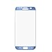 ICHECKEY Samsung Galaxy S7 edge Screen Protector, [Upgraded] 3D Curved Full Coverage Tempered Glass Screen Protector Cover for Samsung Galaxy S7 edge-Blue Coral