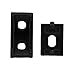 Boeray 20pcs 2028 Black Aluminum Corner Bracket for 2020 Aluminum Extrusion Profile Slot 6mm