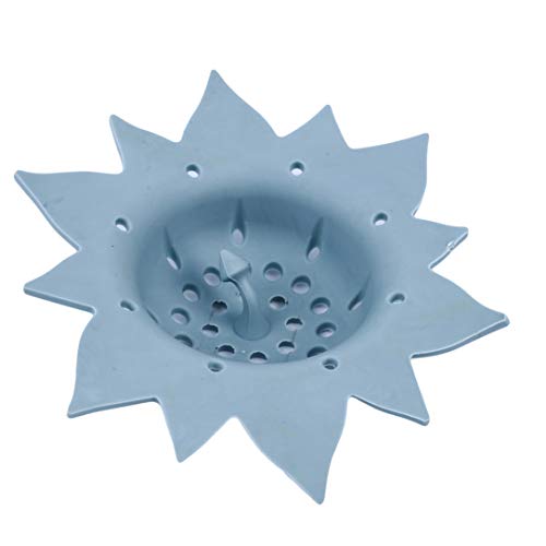 lehao Kitchen Bathroom Sink Strainers Basket Hair Catcher Sink Drain Cover Sink Strainer Kitchen Universal Kitchen Accessories,Blue