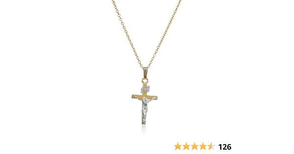Crucifix Cross Pendant Necklace 