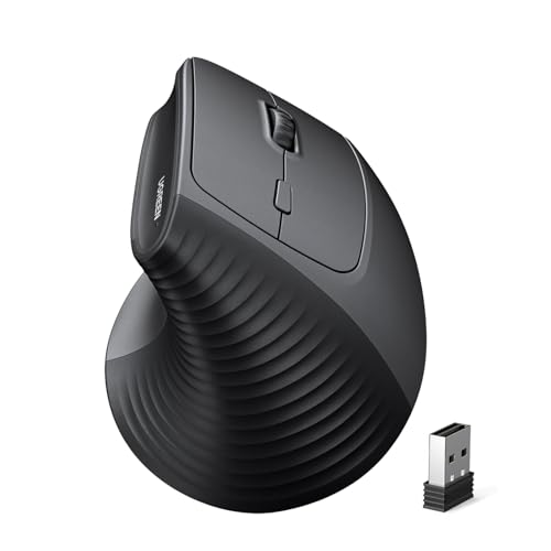 Mouse Verticale Wireless 2,4G e Bluetooth 5.4 Silenzioso 4000 DPI