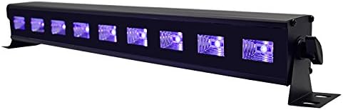 HaoTuo UV LED Bar Wall wash lights with 9LEDx3W Black Light for Birthday Wedding Halloween Christmas Decoration Black Lights for Room Stage Lighting(2009)