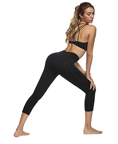image for Fengbay Capris Leggings, Capris Yoga Pants Tummy Control Workout Runni