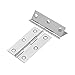 xhlife Folding Butt Hinges 304 Stainless Steel 3 Inch and 2 Inch Long for Cabinet Gate Closet Door 20pcs with 120 Screws Silver Tone Home Furniture Hardware Door Hinge