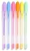 ban.do Write On Colored Gel Pen Set of 6, Plastic Stick Pens with Non-Toxic Colorful Ink, Rainbow